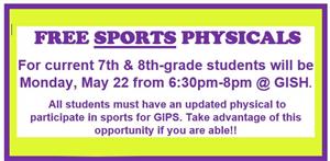 Free sports physicals