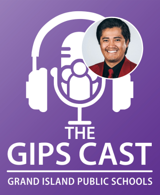  GIPS Cast podcast logo and Abel Covarrubias headshot