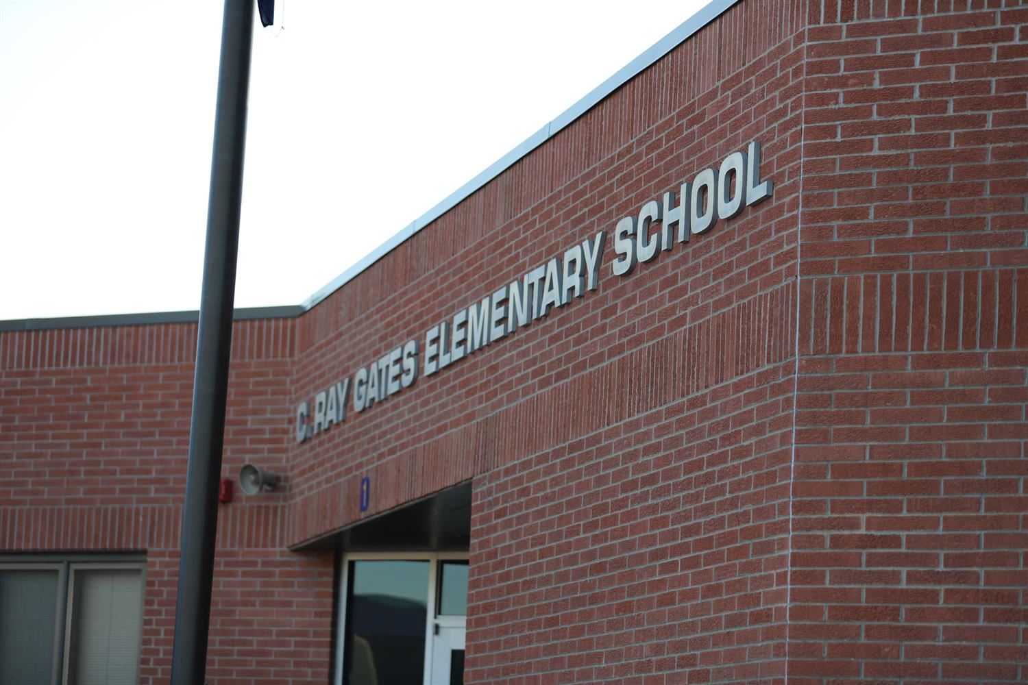 Photo of the front facade of Gates Elementary School