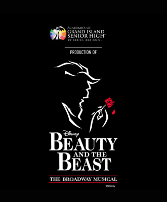  Grand Island Senior High presents, "Disney's Beauty and the Beast" musical poster