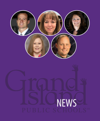  GIPS news logo with headshots of five promoted leaders.